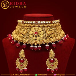 Avabthika Gold Choker Necklace