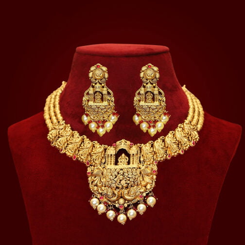 Majestic Goddess Lakshmi Heavy Necklace