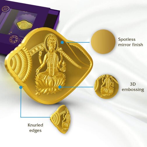 Lakshmi Ganesh 24K 10 gm shankh shape - Image 5