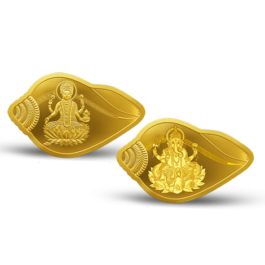 Lakshmi Ganesh 24K 10 gm shankh shape