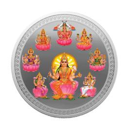 Ashta Lakshmi 50 gm Silver Coin